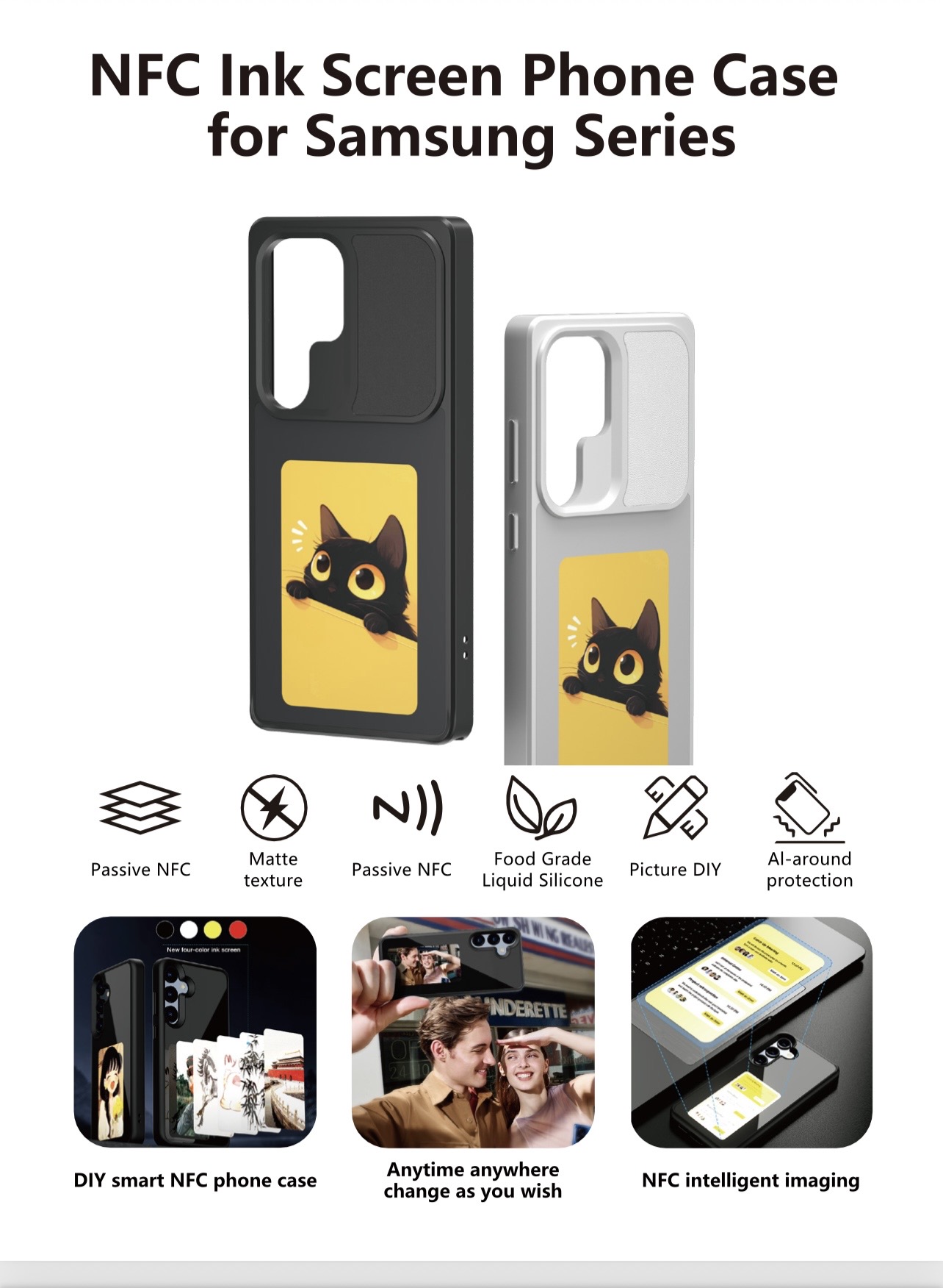 Coque NFC Écran E-Ink Samsung